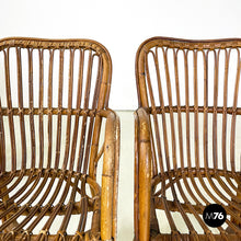 Load image into Gallery viewer, Armchairs in bamboo, 1960s