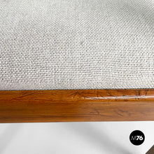 Load image into Gallery viewer, Chairs in wood and beige fabric, 1970s