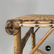 Carica l'immagine nel visualizzatore di Gallery, Chairs in rattan and light blue rattan, early 1900s