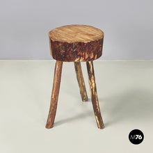 画像をギャラリービューアに読み込む, Rustic table stools in wood, 2000s