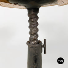 Load image into Gallery viewer, Stool in cast iron and wood, 1930s