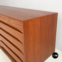 Load image into Gallery viewer, Wooden sideboard with drawers and sliding doors, 1960s