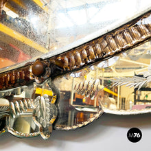 Load image into Gallery viewer, Wall mirror with acid etchings, early 1900s