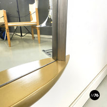 画像をギャラリービューアに読み込む, Full-length wall mirror in wood and metal, 1980s
