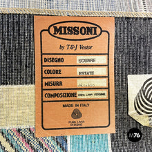 Load image into Gallery viewer, Black wool carpet by Missoni, 1990s