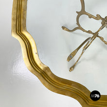 画像をギャラリービューアに読み込む, Coffee table in glass and brass, 1960s