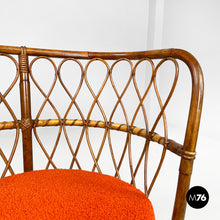 Load image into Gallery viewer, Rattan cockpit armchairs, 1970s