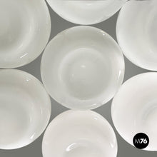 将图片加载到图库查看器,Opaline glass and metal chandelier, 1970s