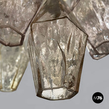 Charger l'image dans la galerie, Chandelier Poliedri by Carlo Scarpa for Venini, 1960s