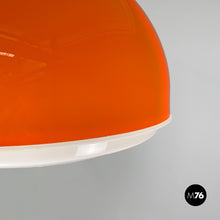 Load image into Gallery viewer, Orange plastic chandelier, 1970s