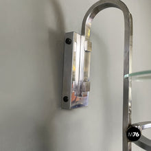 画像をギャラリービューアに読み込む, Double light appliques in metal and glass, 1920s