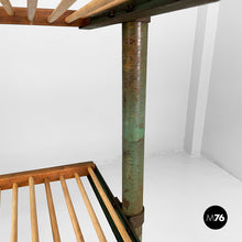 将图片加载到图库查看器,Cart in wood and green metal, 1920s