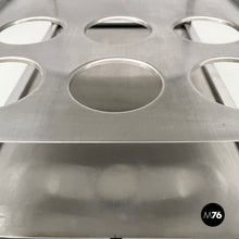 将图片加载到图库查看器,Cart in steel and black metal, 1980s