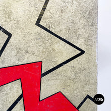 将图片加载到图库查看器,Chest of drawers in gray wood with broken stripes, 1990s