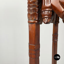 画像をギャラリービューアに読み込む, Wooden high column with brass details, 1940s