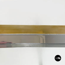 画像をギャラリービューアに読み込む, Console in glass, brass and steel by Nanda Vigo, 1970s