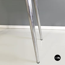 画像をギャラリービューアに読み込む, Console with mirror in opaline glass and steel by Raimondi, 1953