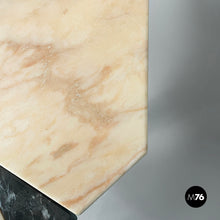Load image into Gallery viewer, Wall console in black and pink marble, 1980s