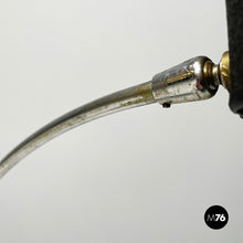 画像をギャラリービューアに読み込む, Adjustable table lamp in black metal, 1980s