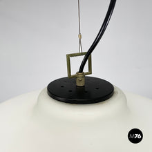 Charger l'image dans la galerie, Chandelier in opaline glass, 1950s