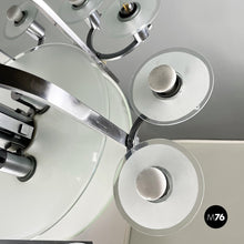 Charger l'image dans la galerie, Chandelier with twelve lights in metal and glass, 1920s