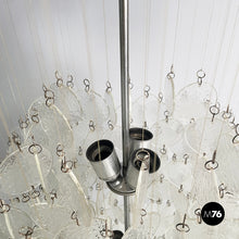 Load image into Gallery viewer, Pendant chandelier in glass, 1970s