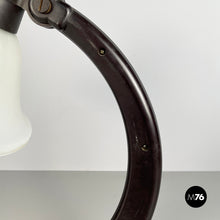 将图片加载到图库查看器,Table lamp in opaline glass and bakelite, 1940s