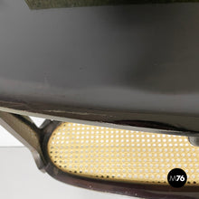 画像をギャラリービューアに読み込む, Console in wood, fabric and straw, 1950s