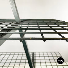 Load image into Gallery viewer, Bookcases in dark green metal, 1980s