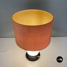 画像をギャラリービューアに読み込む, Glass and fabric table lamp by Stilnovo, 1960s