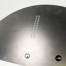 Load image into Gallery viewer, Matte black and glossy white metal table lamp, 1980s