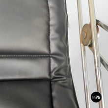 将图片加载到图库查看器,Armchair in faux leather and steel, 1970s