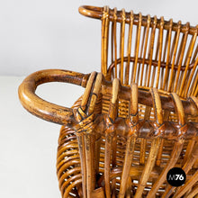 Load image into Gallery viewer, Rattan armchair by Antonio Dal Vera, 1960s