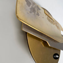 画像をギャラリービューアに読み込む, Wall sculpture in brass and metal by Edmondo Cirillo, 1979