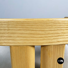 Charger l'image dans la galerie, Tub chairs in wood and beige velvet, 1980s