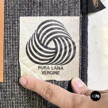 Load image into Gallery viewer, Black wool carpet by Missoni, 1990s