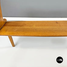 画像をギャラリービューアに読み込む, Coffee table in wood and decorated glass, 1950s