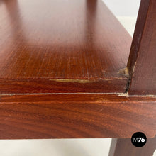 画像をギャラリービューアに読み込む, Wooden coffee table with shelves and drawer, 1960s