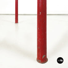 画像をギャラリービューアに読み込む, Coffee table in red metal, 1980s