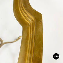 画像をギャラリービューアに読み込む, Coffee table in glass and brass, 1960s