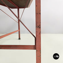 画像をギャラリービューアに読み込む, Dining table in wood, formica and iron, 1950s