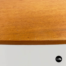 画像をギャラリービューアに読み込む, Coffee table in wood and black metal, 1960s