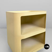 将图片加载到图库查看器,White plastic modular chest of drawers by Anna Castelli for Kartell, 1970s
