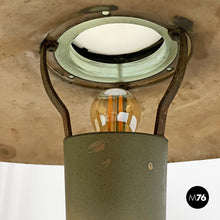 画像をギャラリービューアに読み込む, Brass and glass table lamp, 1920s