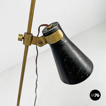 将图片加载到图库查看器,Brass and onyx table lamp LTA1 Sasso by Luigi Caccia Dominioni for Azucena, 1950s