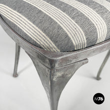 画像をギャラリービューアに読み込む, Metal and fabric chairs by Palladio, 1950s