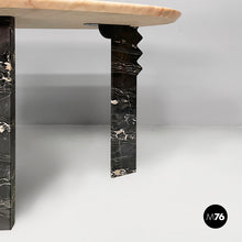 Charger l'image dans la galerie, Wall console in black and pink marble, 1980s