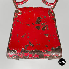 画像をギャラリービューアに読み込む, Red metal chairs, 1940s