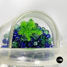 画像をギャラリービューアに読み込む, Ornamental table fish tank Aqua-Loop by Mt. Parnell Fisheries and Nosco Plastic, 1950s