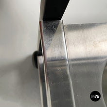 将图片加载到图库查看器,Cart in steel and black metal, 1980s